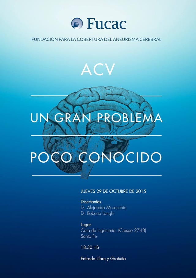 Actividades Fucac: Día Mundial del ACV, jueves 29 de octubre de 2015. Dr. Alejandro Musacchio y Dr. Roberto Langhi.